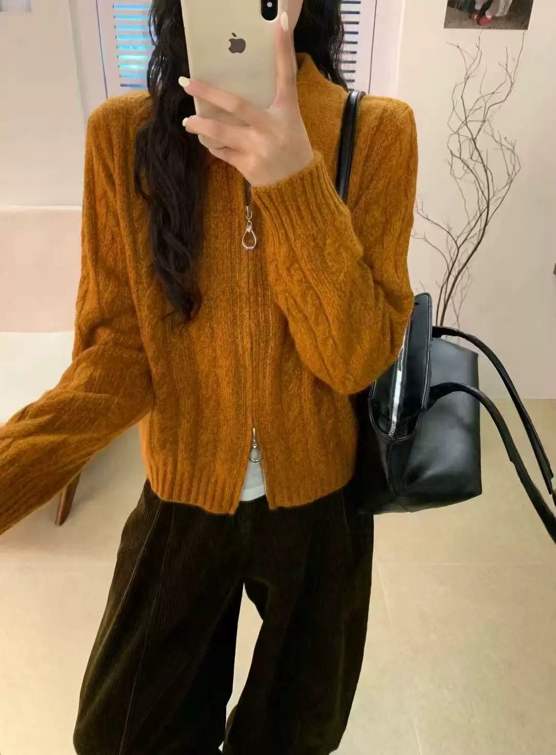 【白鲸】常规女套头款连帽不起球毛针织衫翻领韩版毛衫2872