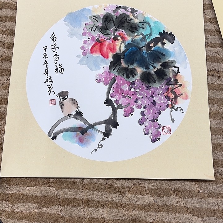 国画花鸟的翅膀和翅膀是50.50