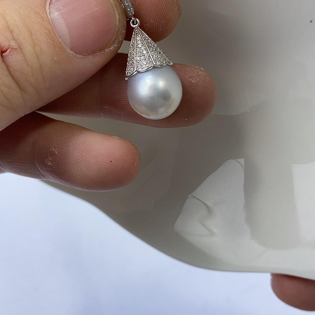 颈饰海水珍珠银S925镶嵌