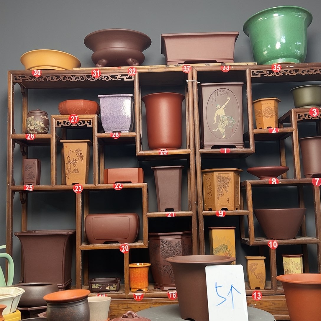 无***长花盆紫砂紫砂花盆