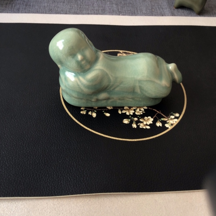瓷片仿古汝瓷摆件