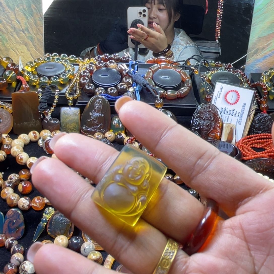 未镶嵌琥珀手链佛