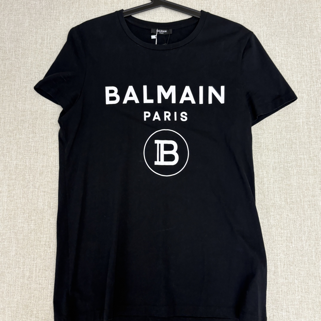 99新 BALMAIN/巴尔曼 黑色时尚t桖