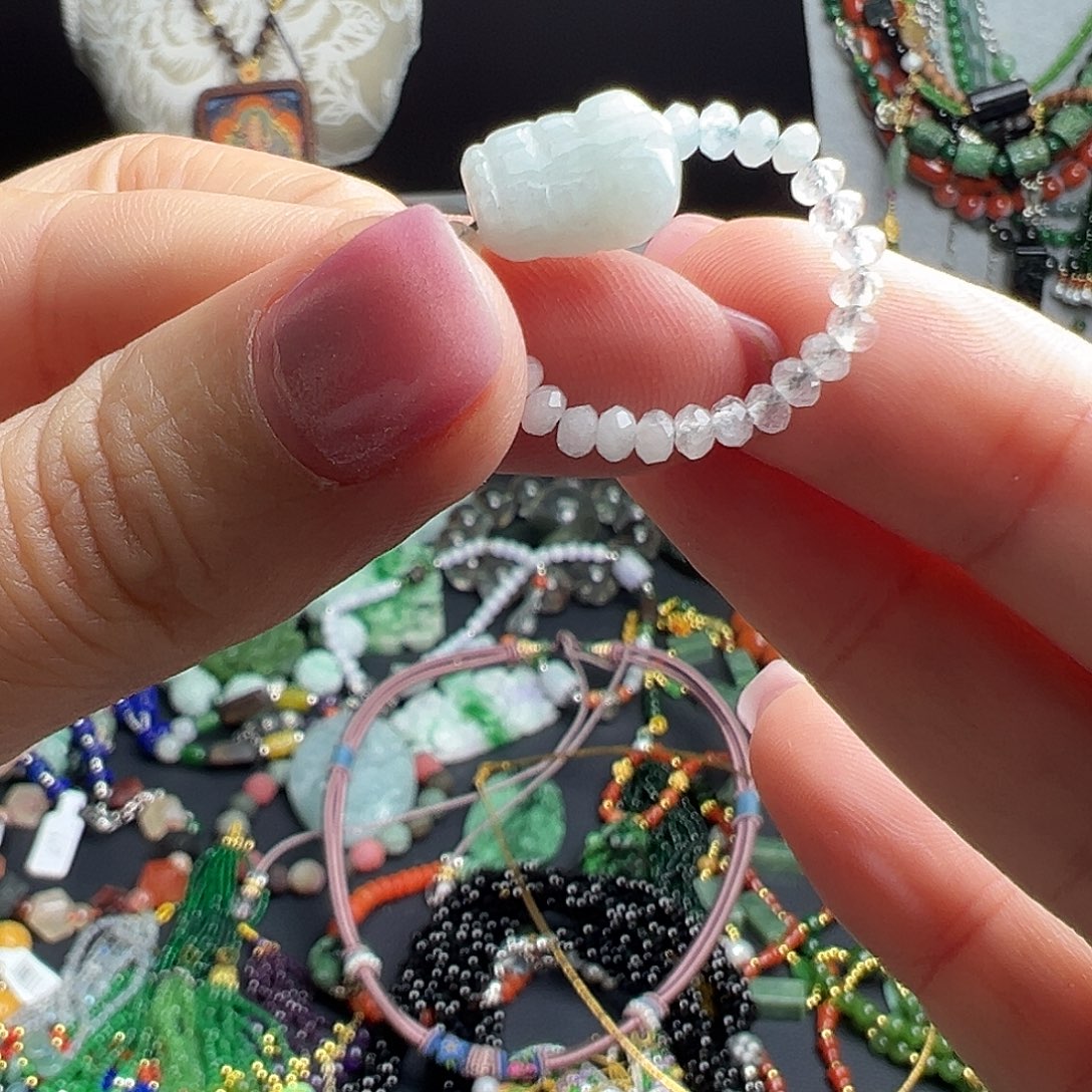 翡翠未镶嵌手链9.99