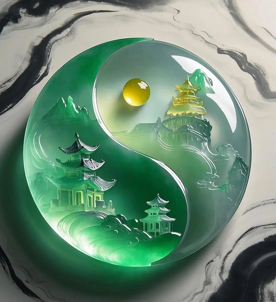 《福帝翡翠》天然缅甸A货翡翠，翡翠挂件，摆件，随行特色件