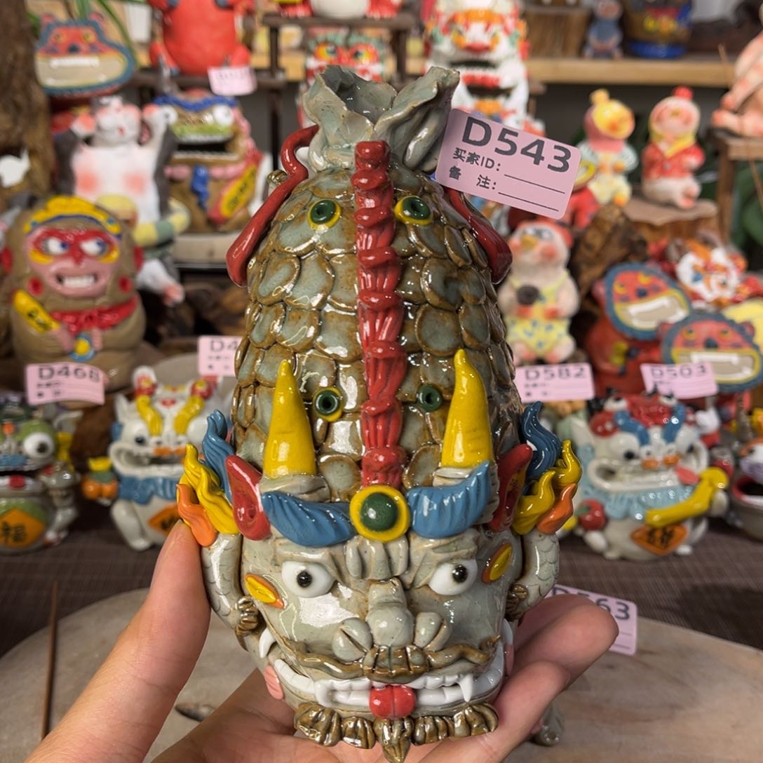泥塑纯手工茶宠摆件