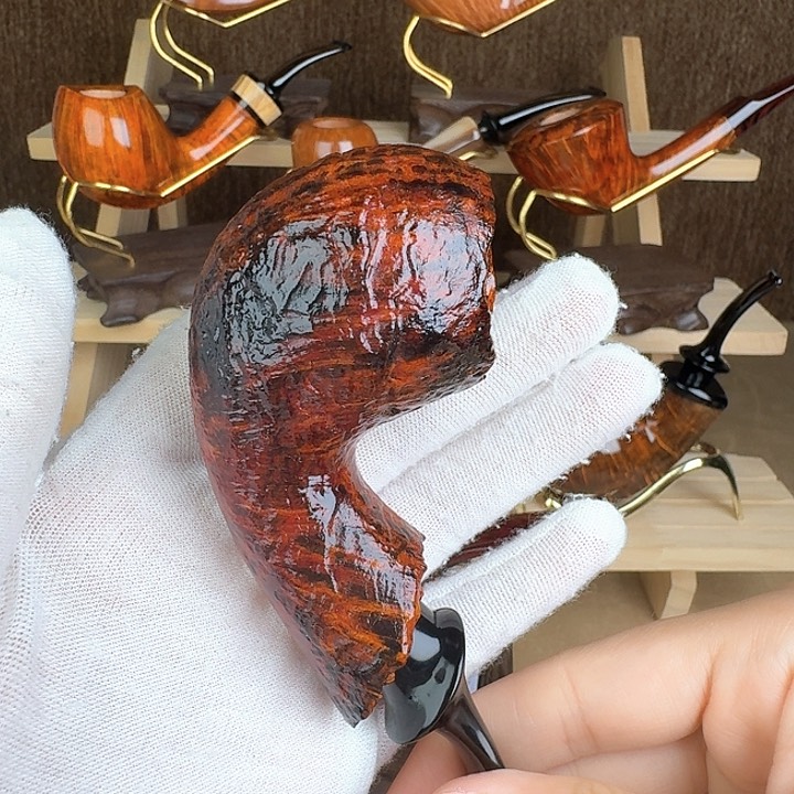 留皮喷砂（冯冯烟斗）