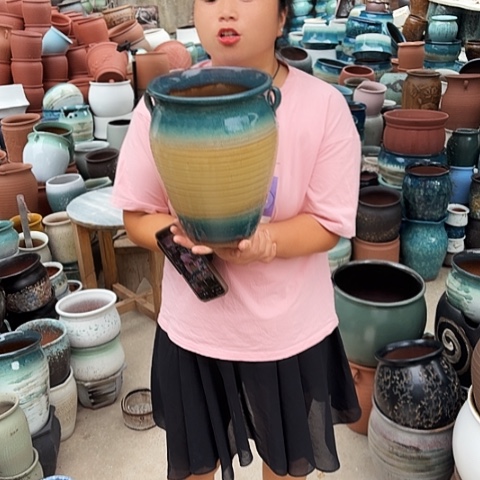 口20高27瑕疵一个盆子。