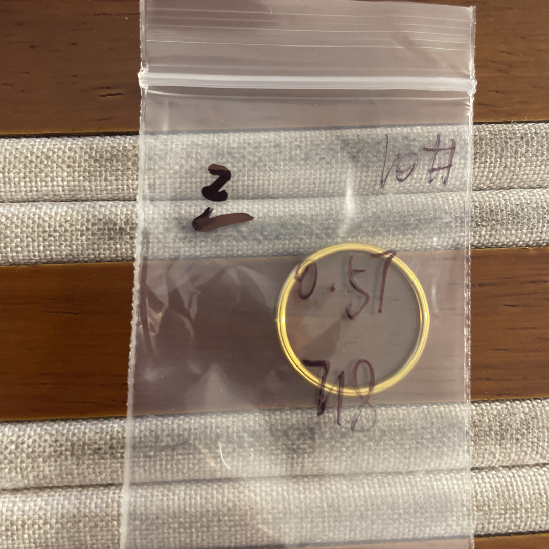 A0克重0.57 10号 三生三世戒指 足金999