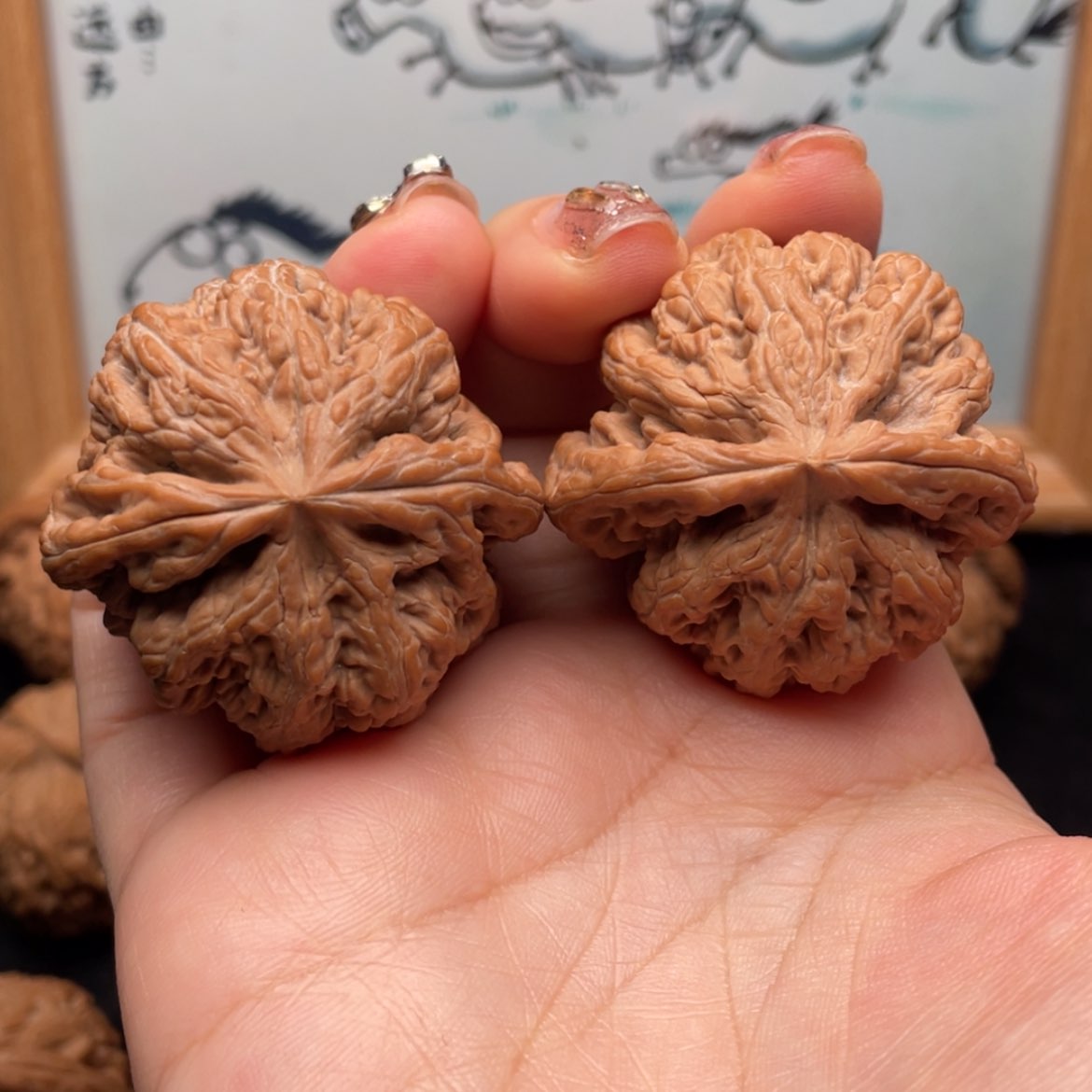 【闪购商品】文玩核桃把件41全品粗筋