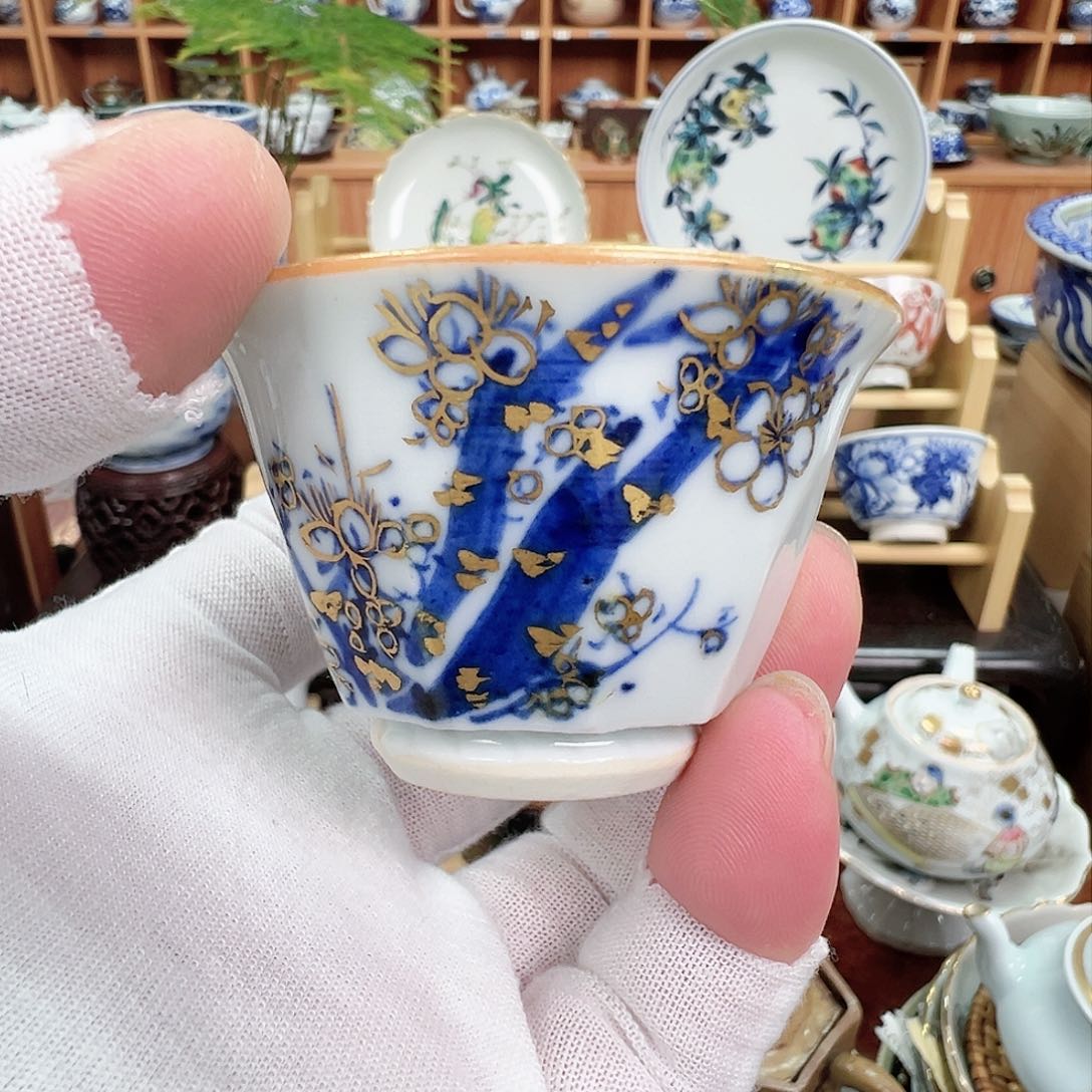 柴窑茶具茶杯茶壶盘子