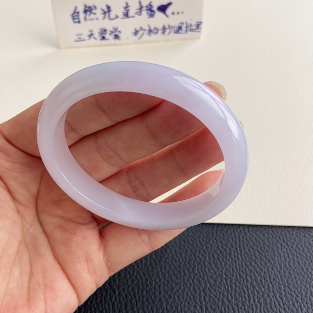 翡翠未镶嵌手镯54.5贵妃