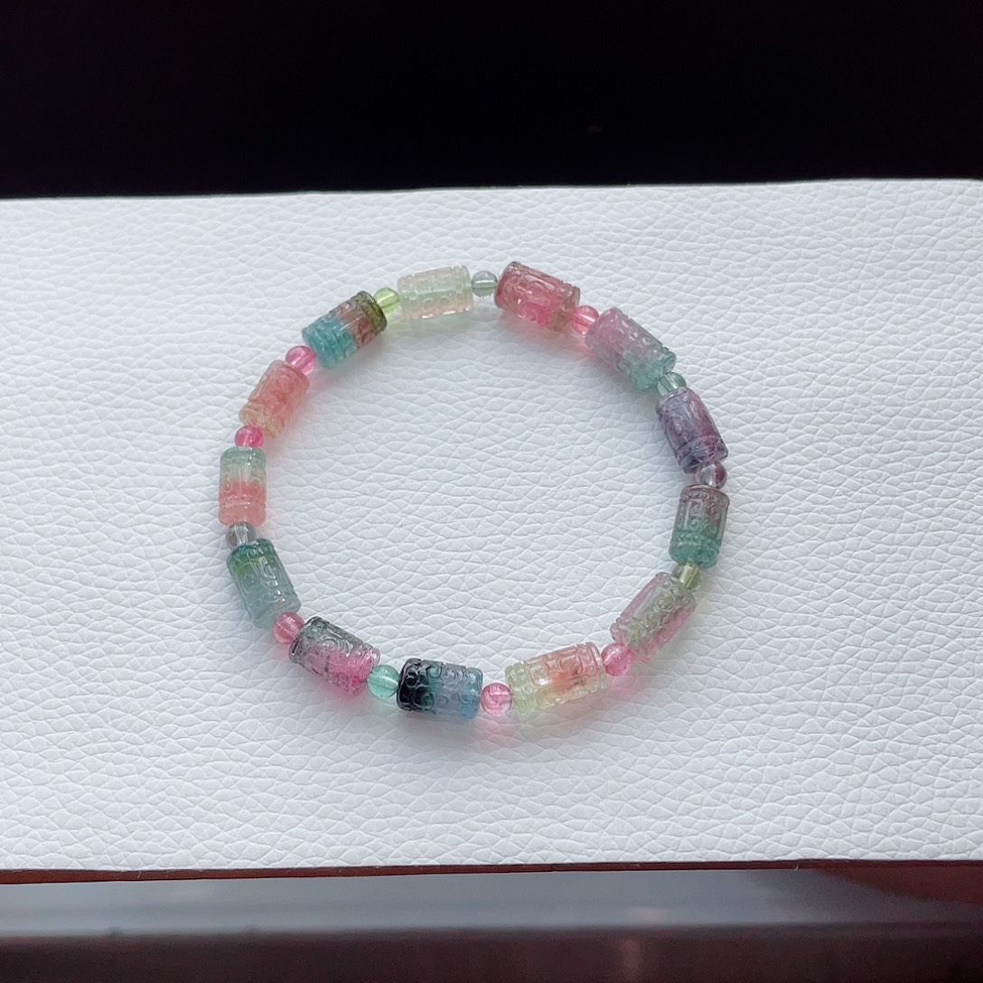 手链未镶嵌碧玺6.8mm左右