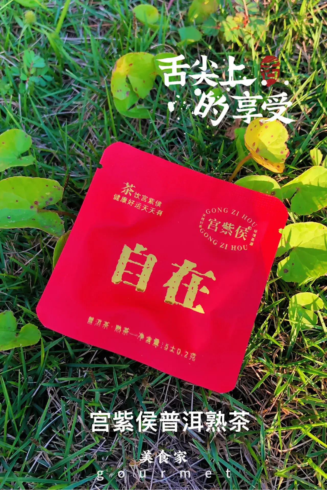 自在宫紫侯心形熟茶小饼精选原料匠心发酵口感醇厚设计方便舒适