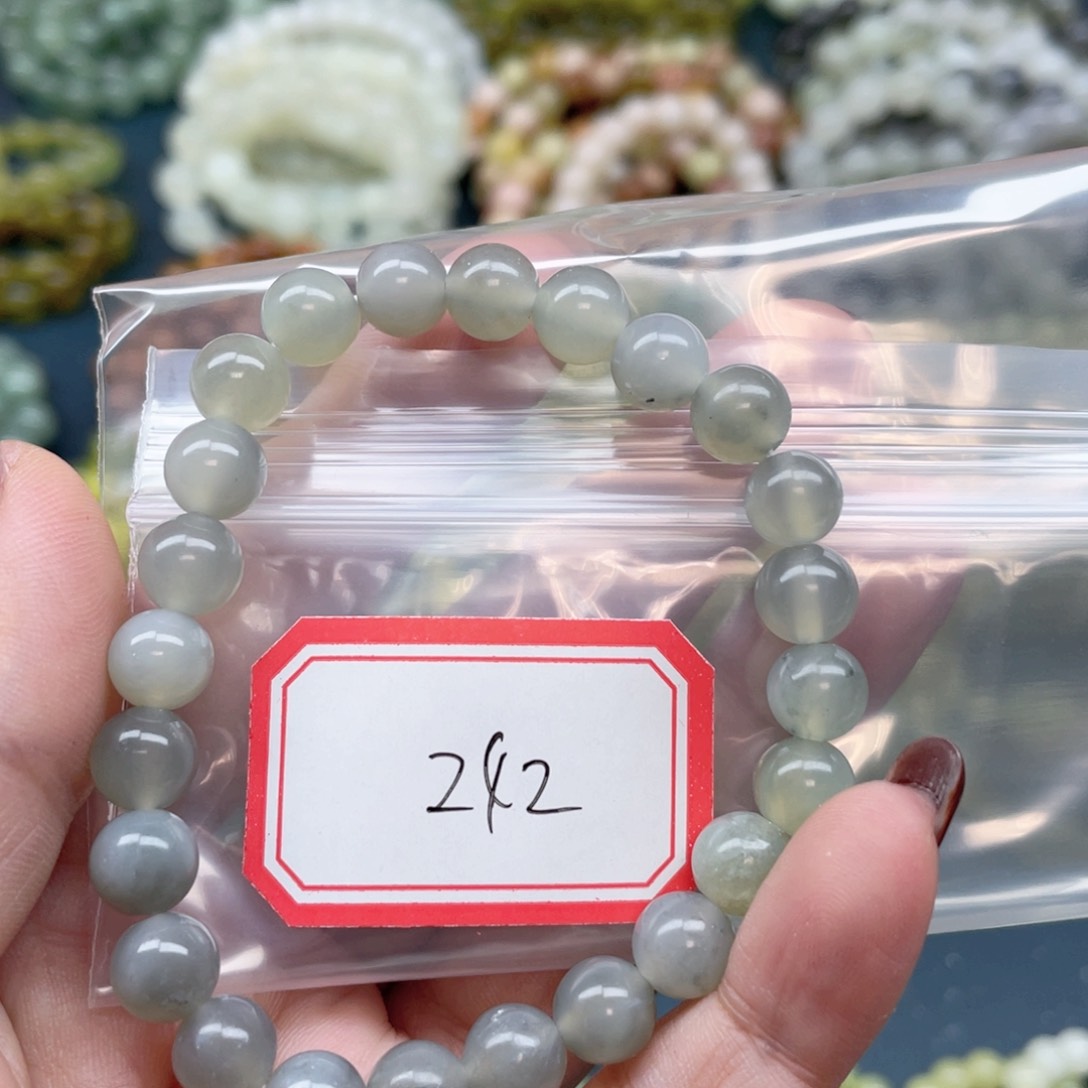 未镶嵌蛇纹石玉手串