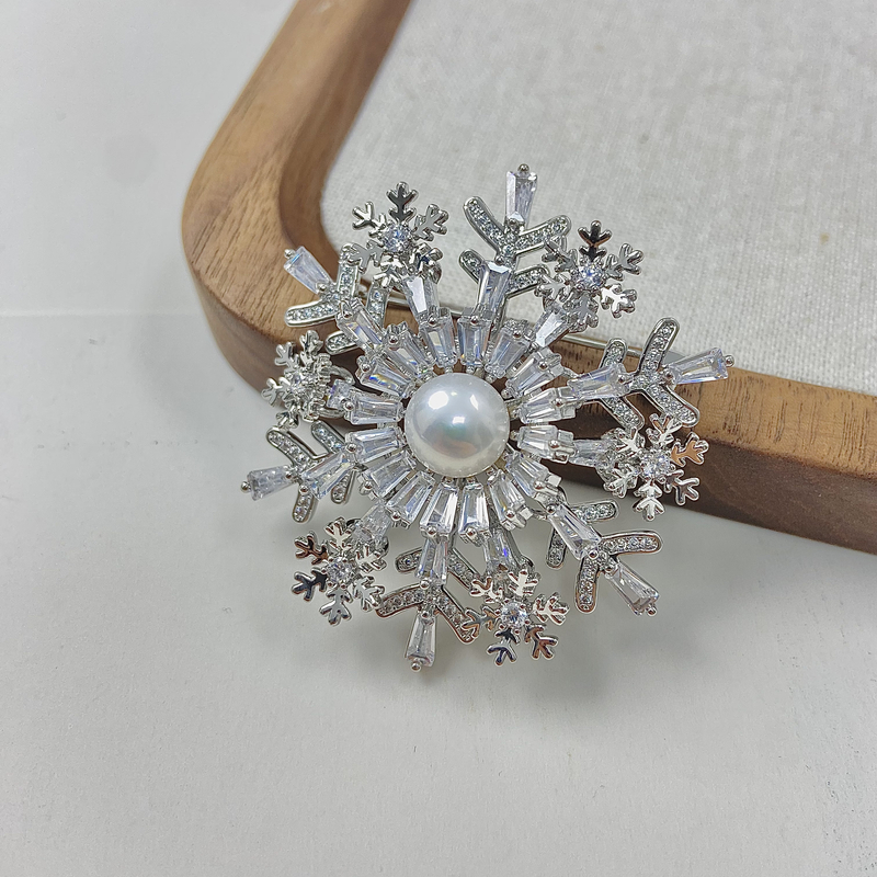 天然淡水珍珠胸针   XZ1011