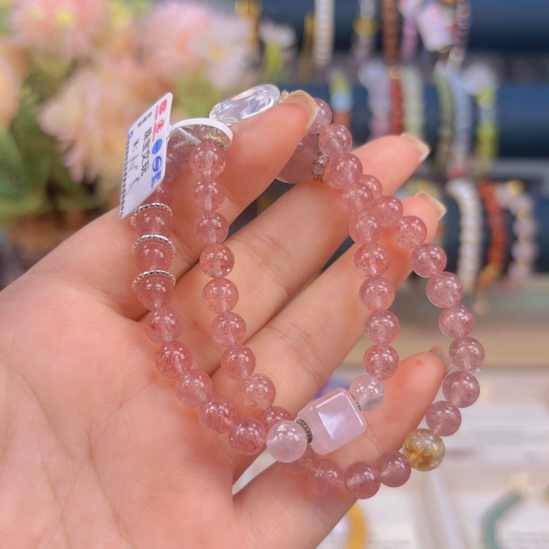 水晶手链银S925镶嵌