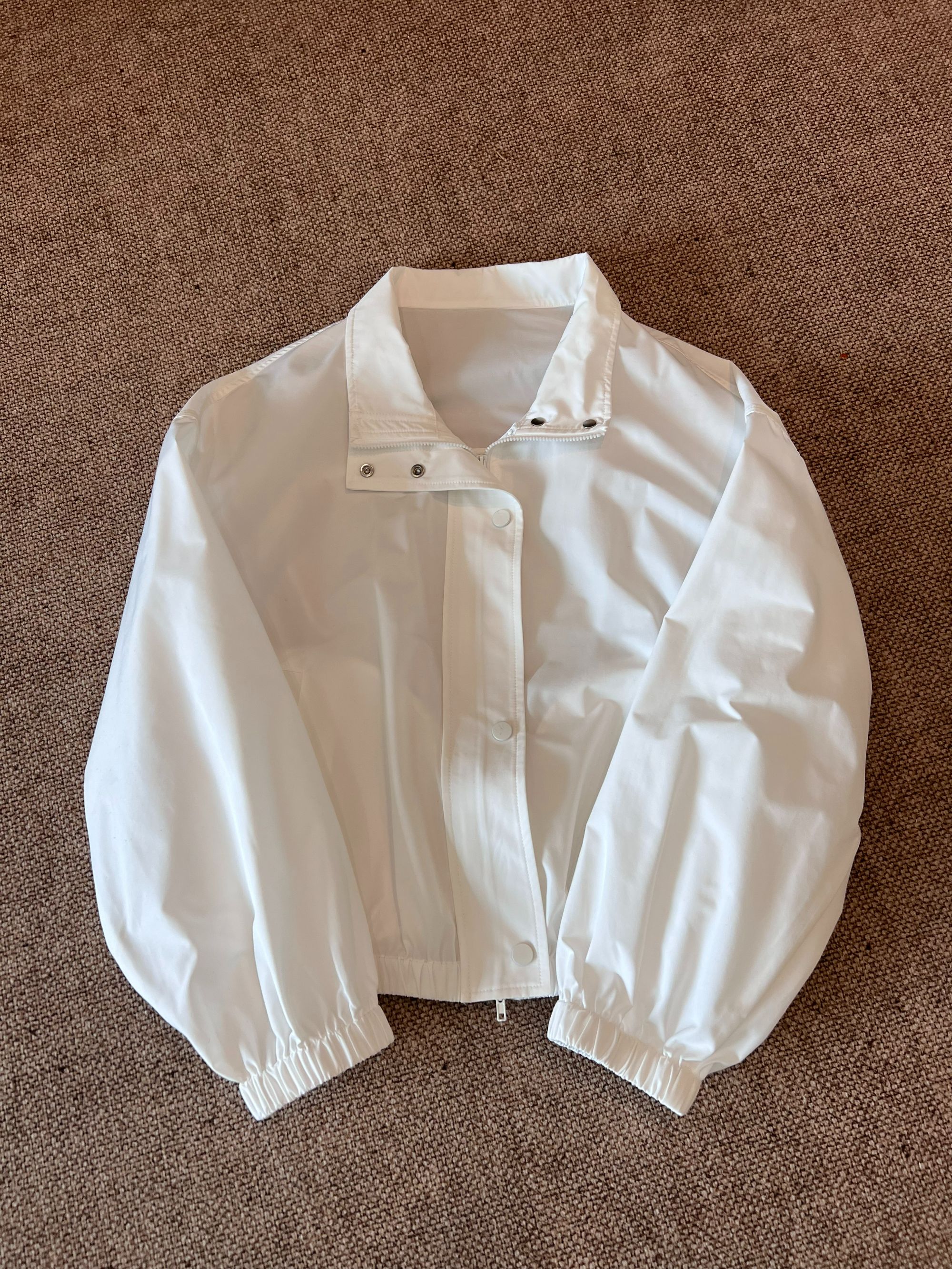 女拉链修身型薄款通勤立领短外套小众设计感A10-A1341