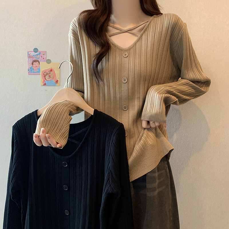 0212大码女装秋冬新款显瘦针织衫胖妹妹200斤毛衣上衣 
