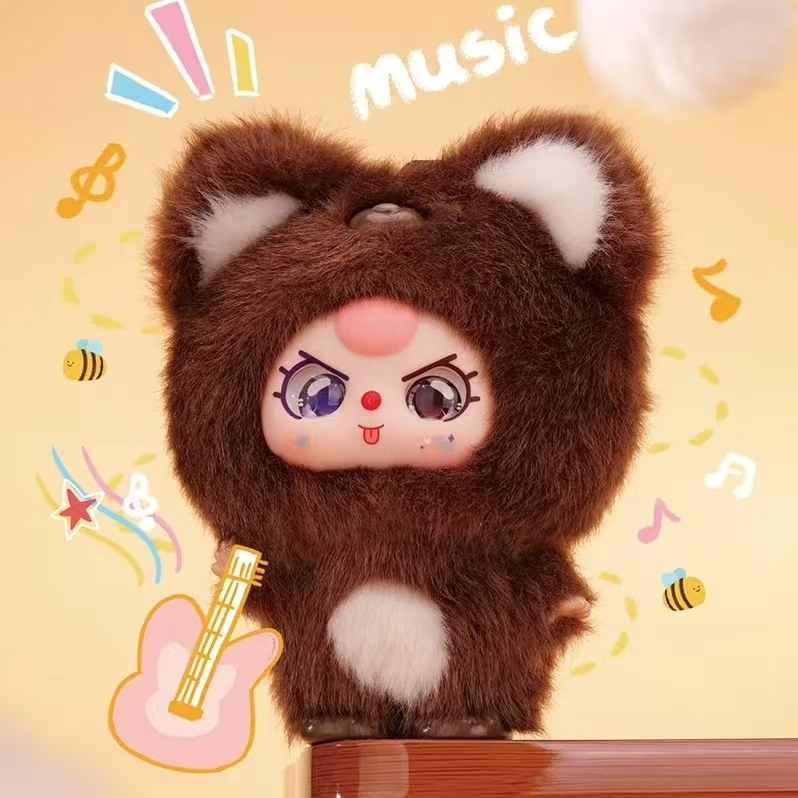 【拆盒】娃三岁mini抱抱系列潮玩毛绒挂件盲盒