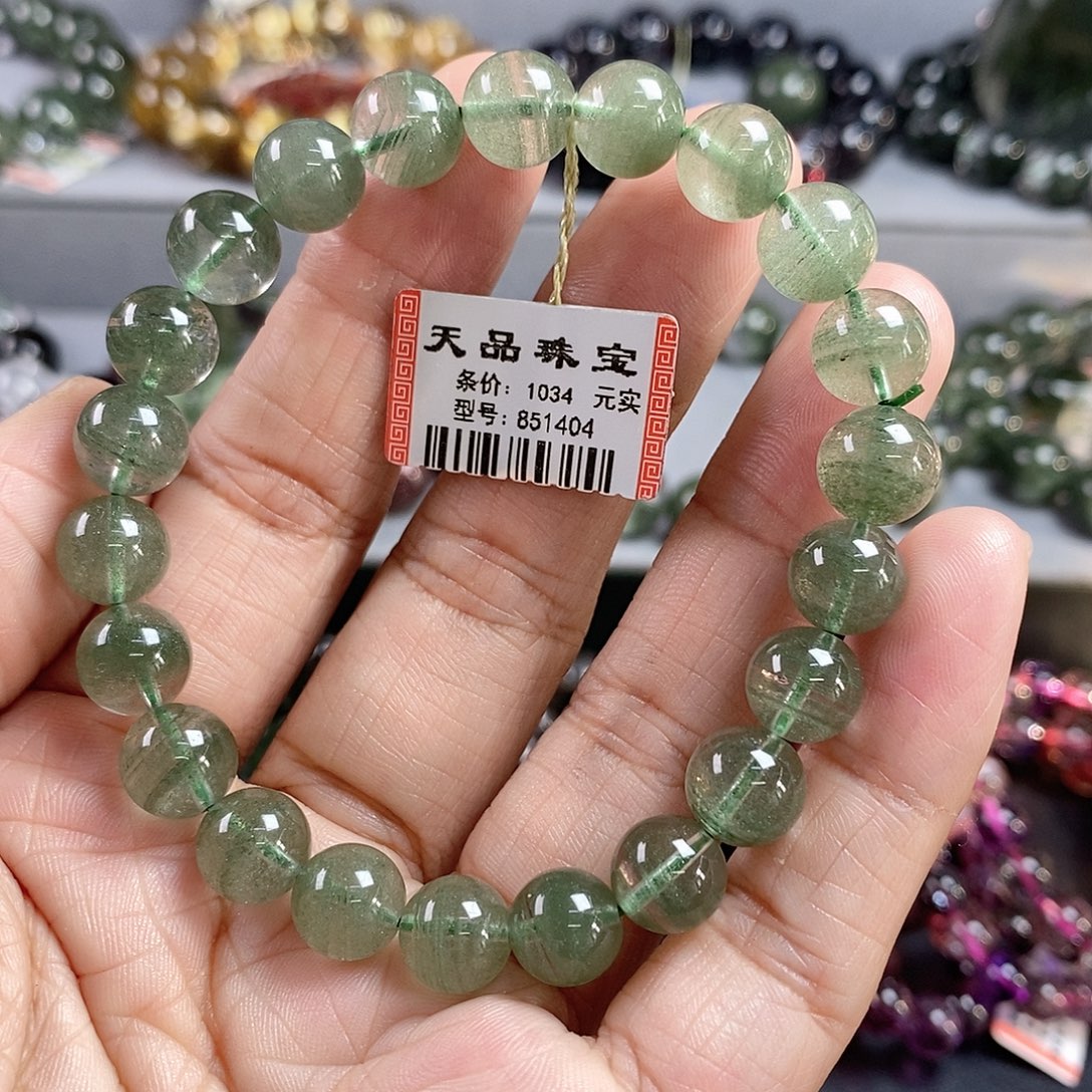 手链水晶未镶嵌绿幽灵手链851404