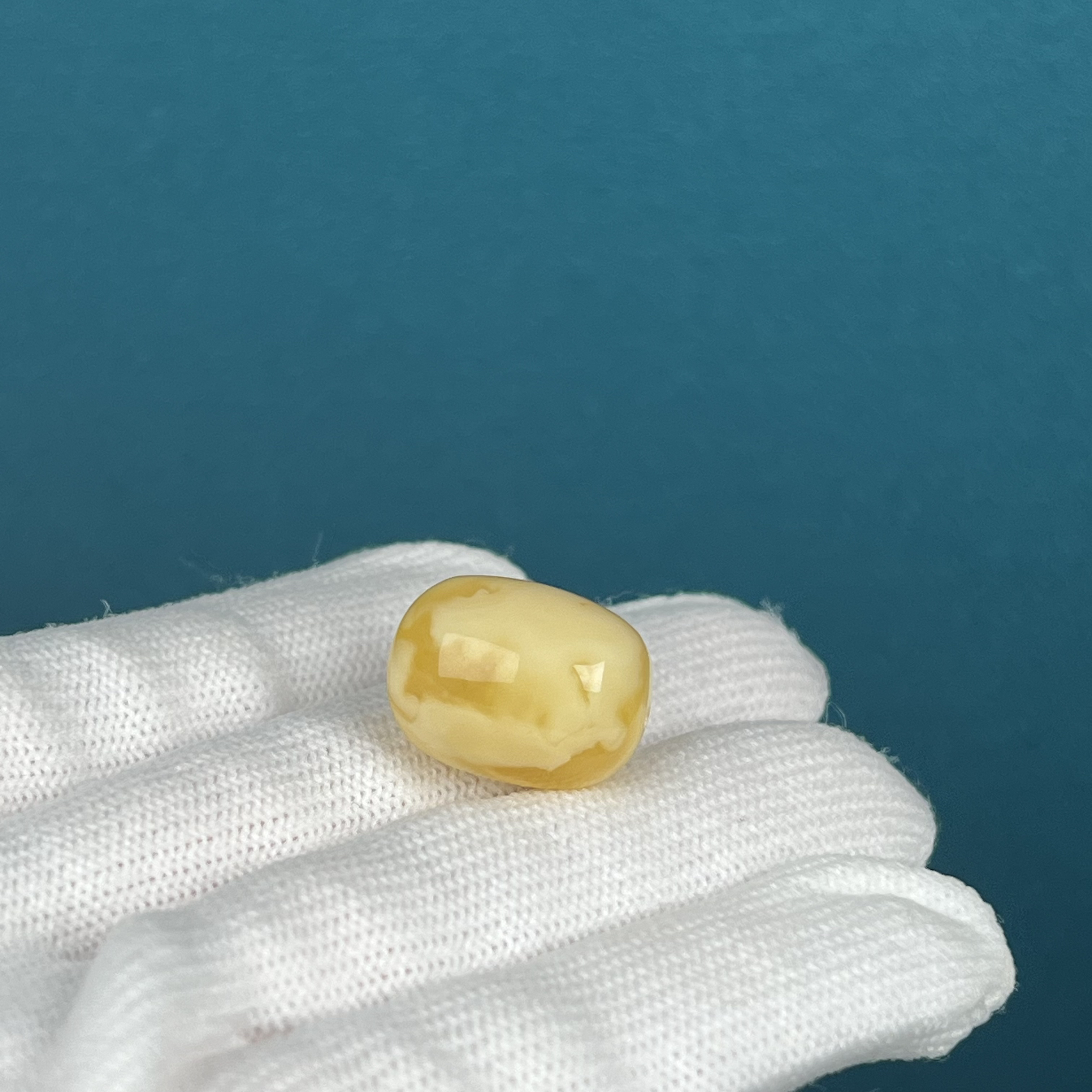 M6285天然原矿蜜蜡 妖花枣珠 14.3*18.6mm支持复检
