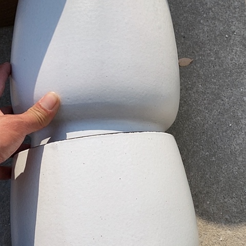 【闪购商品】紫砂花盆高21口19一对