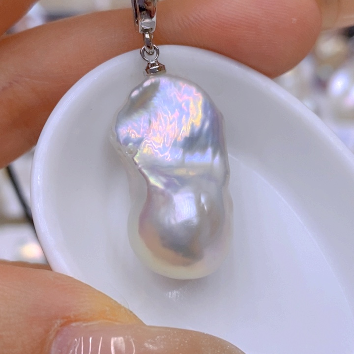 淡水珍珠未镶嵌吊坠(赠链)