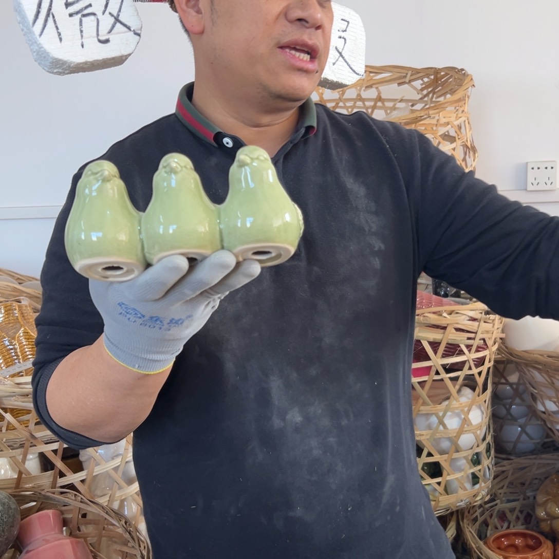 摆件27 号高中低温陶瓷工艺瓶（部分微瑕）