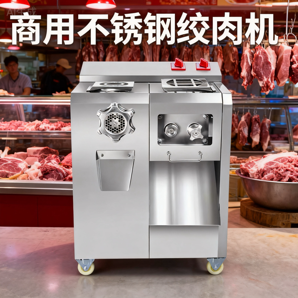 绞切机商用全自动绞切机不锈钢多功能一机多用绞肉切肉类设备