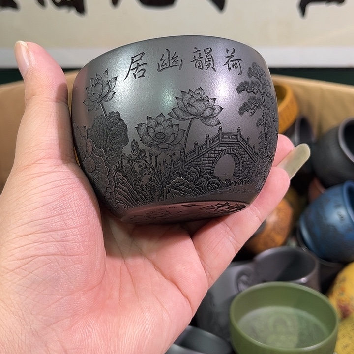 茶杯紫砂全手工紫砂主人杯