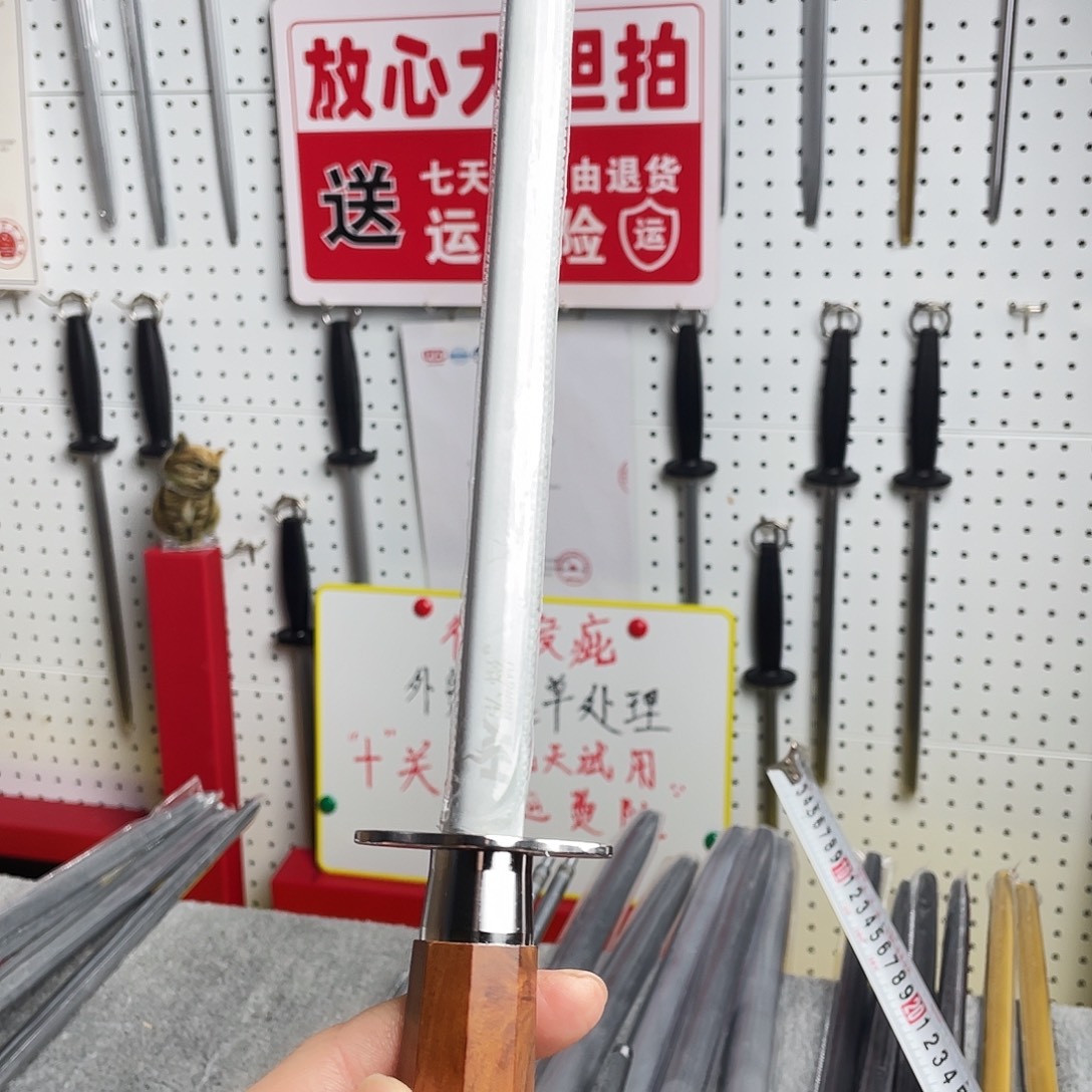 小***.12寸超细纹分体式木手柄——