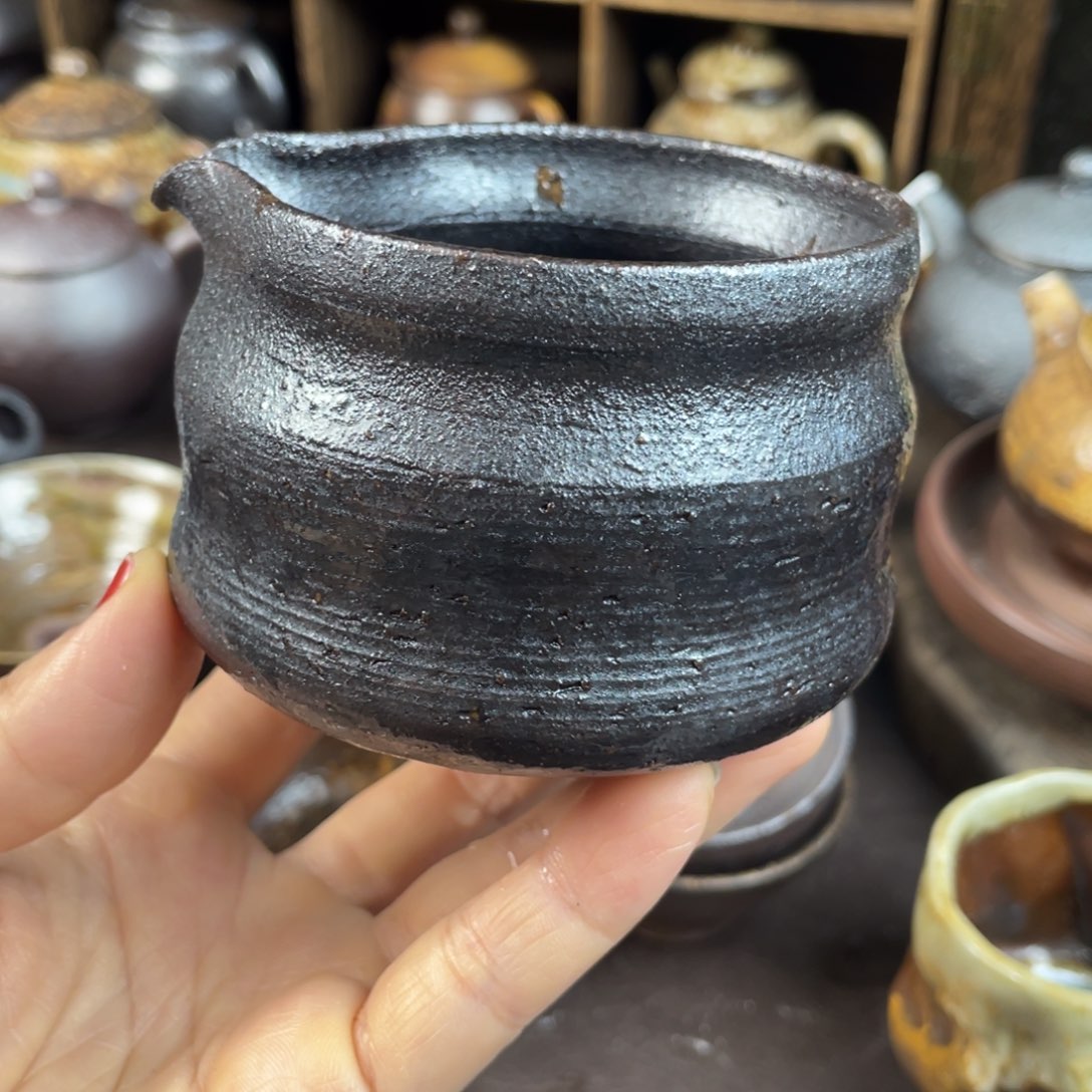 柴烧茶器主人公道杯
