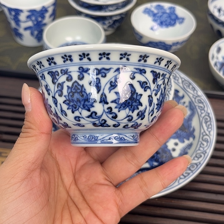 单杯手工手绘压手杯