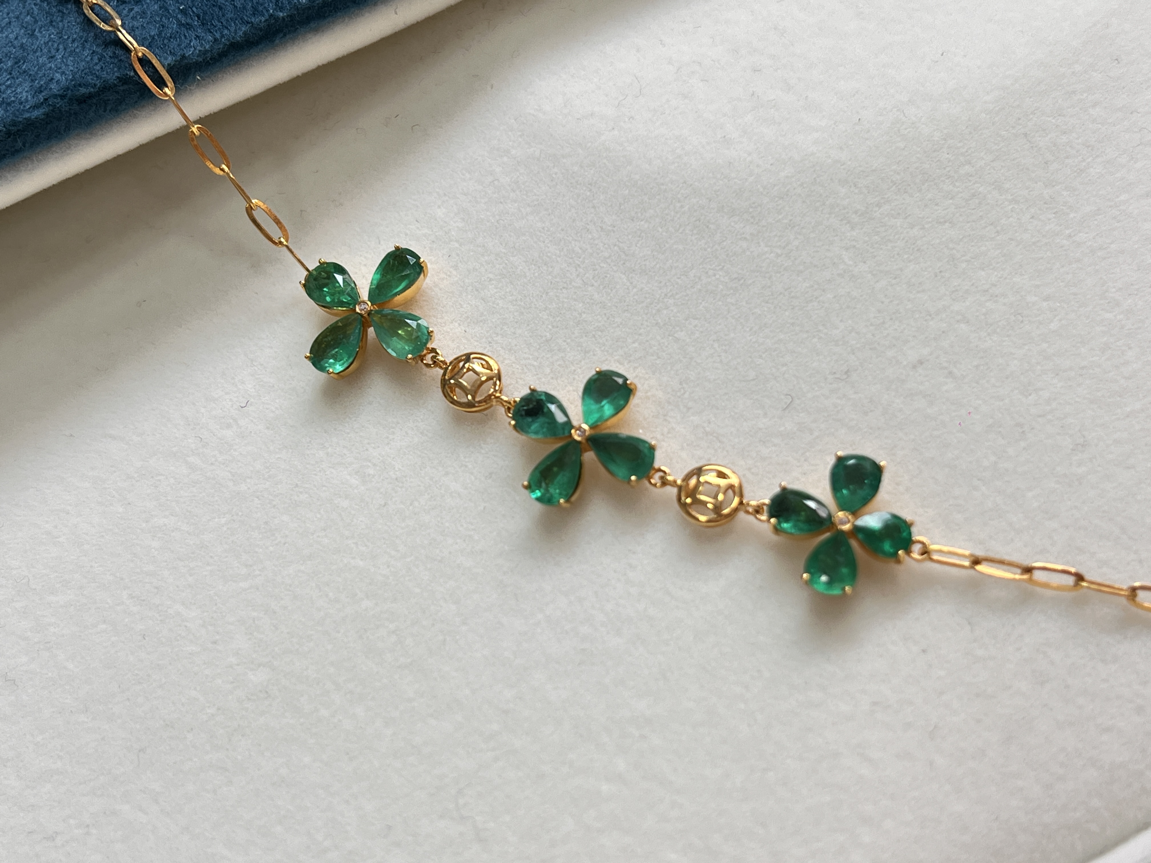 18K祖母绿手链-YH