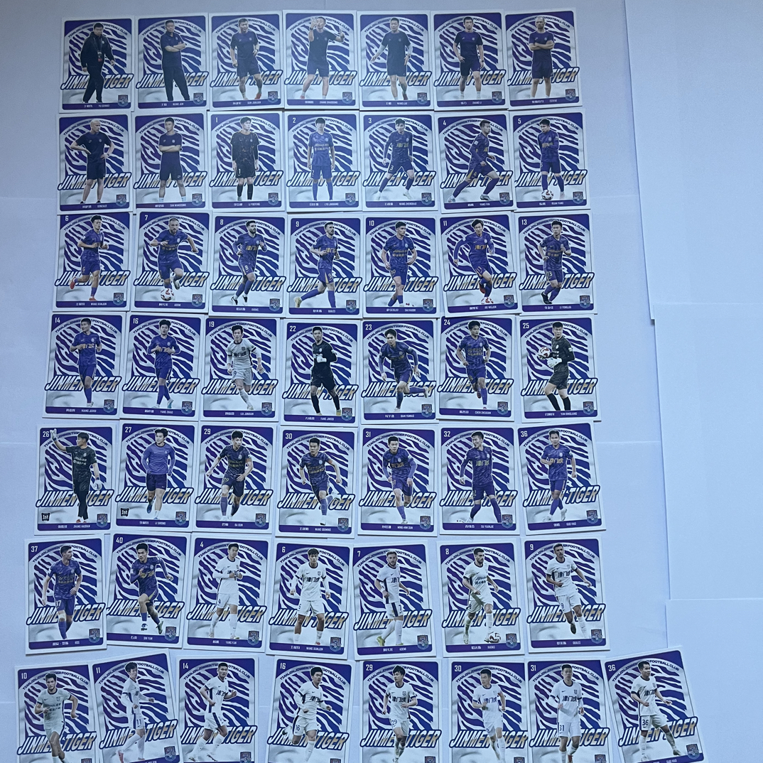 正版津门虎队盒50张1-50编号全部齐全 于根伟 巴顿等