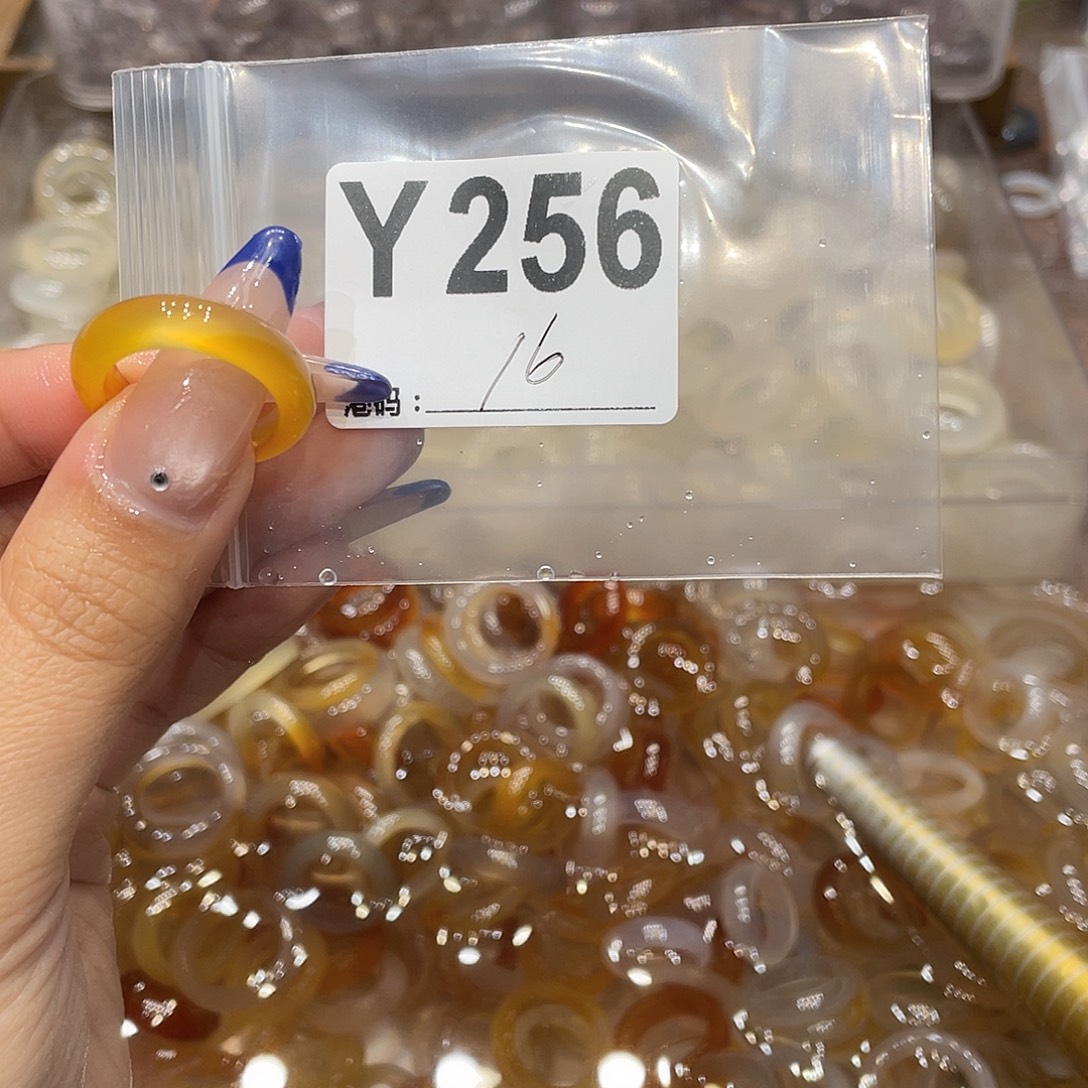 玛瑙/玉髓未镶嵌戒指256