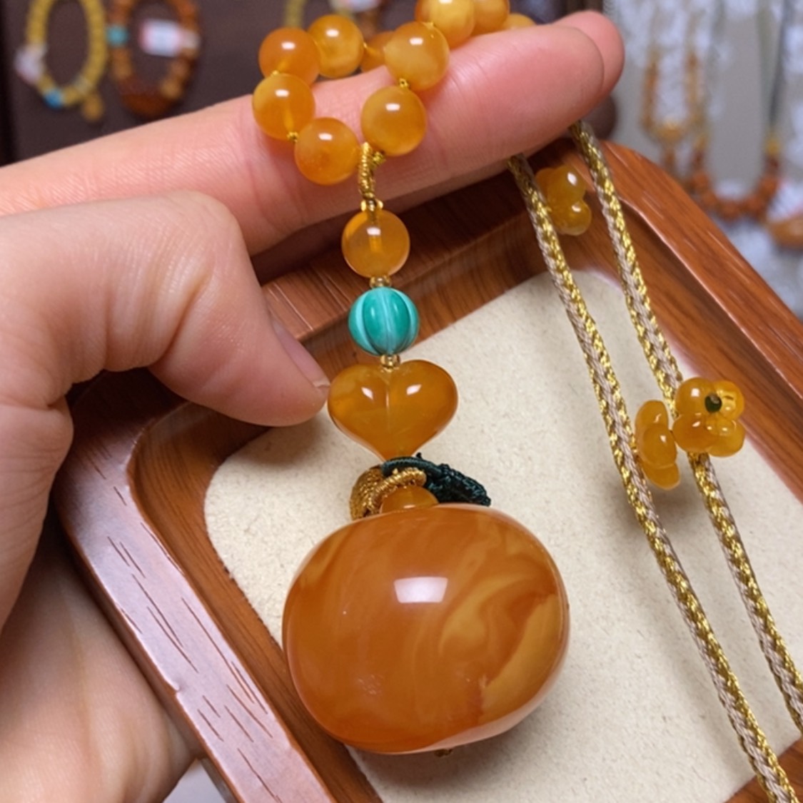 【闪购商品】蜜蜡颈饰未镶嵌项链