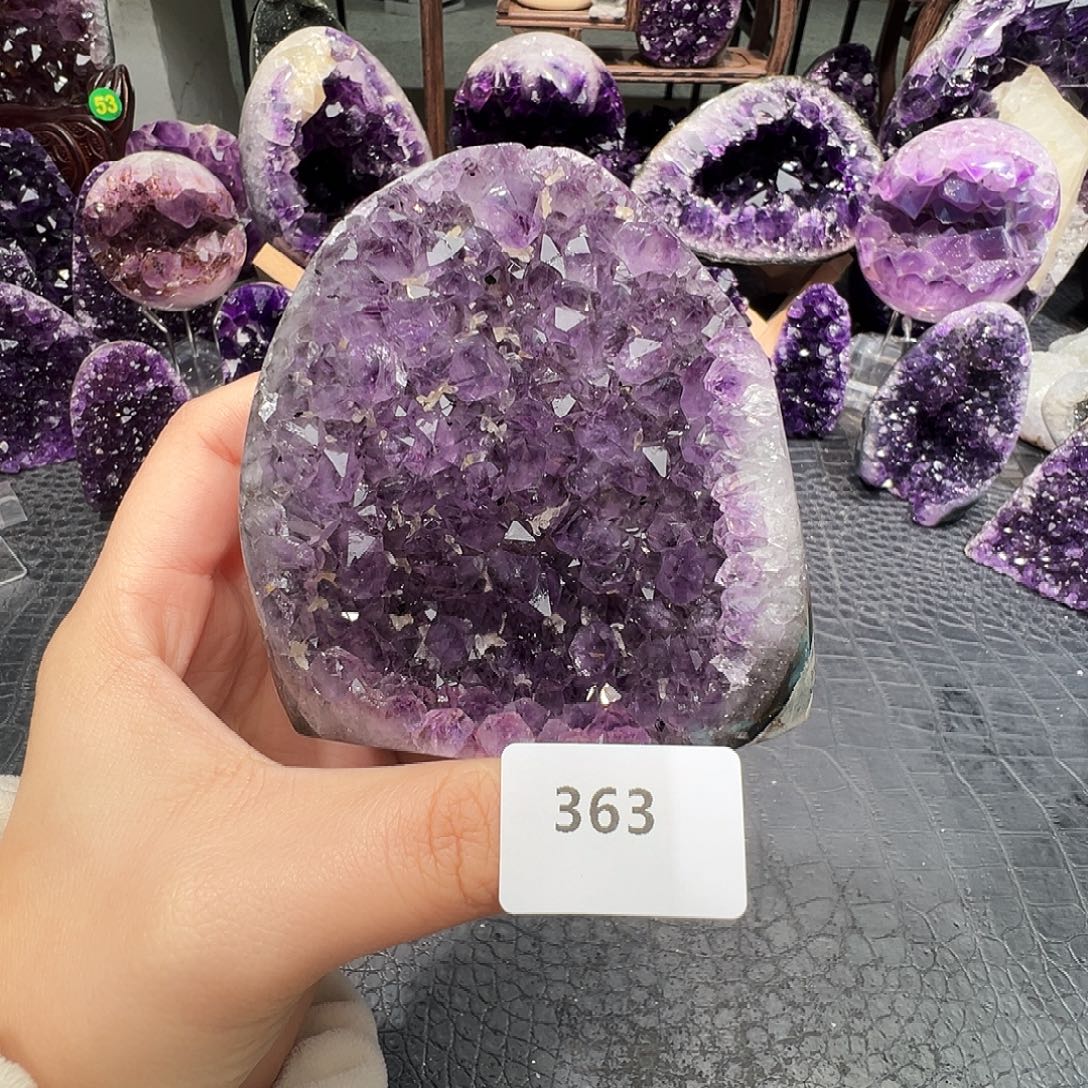 紫晶珠宝半成品未镶嵌