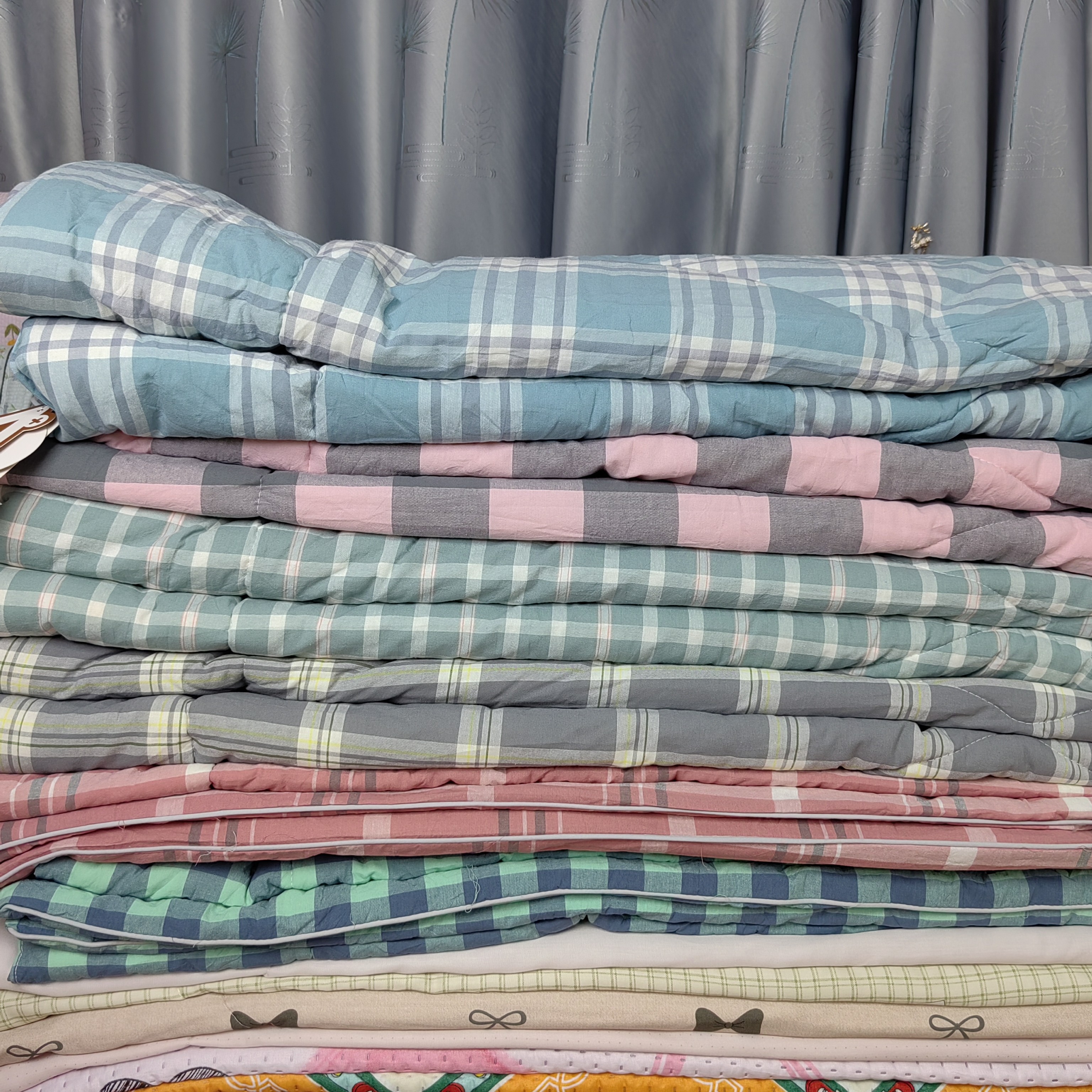 色织纯棉春秋被学生被大豆棉春秋冬被