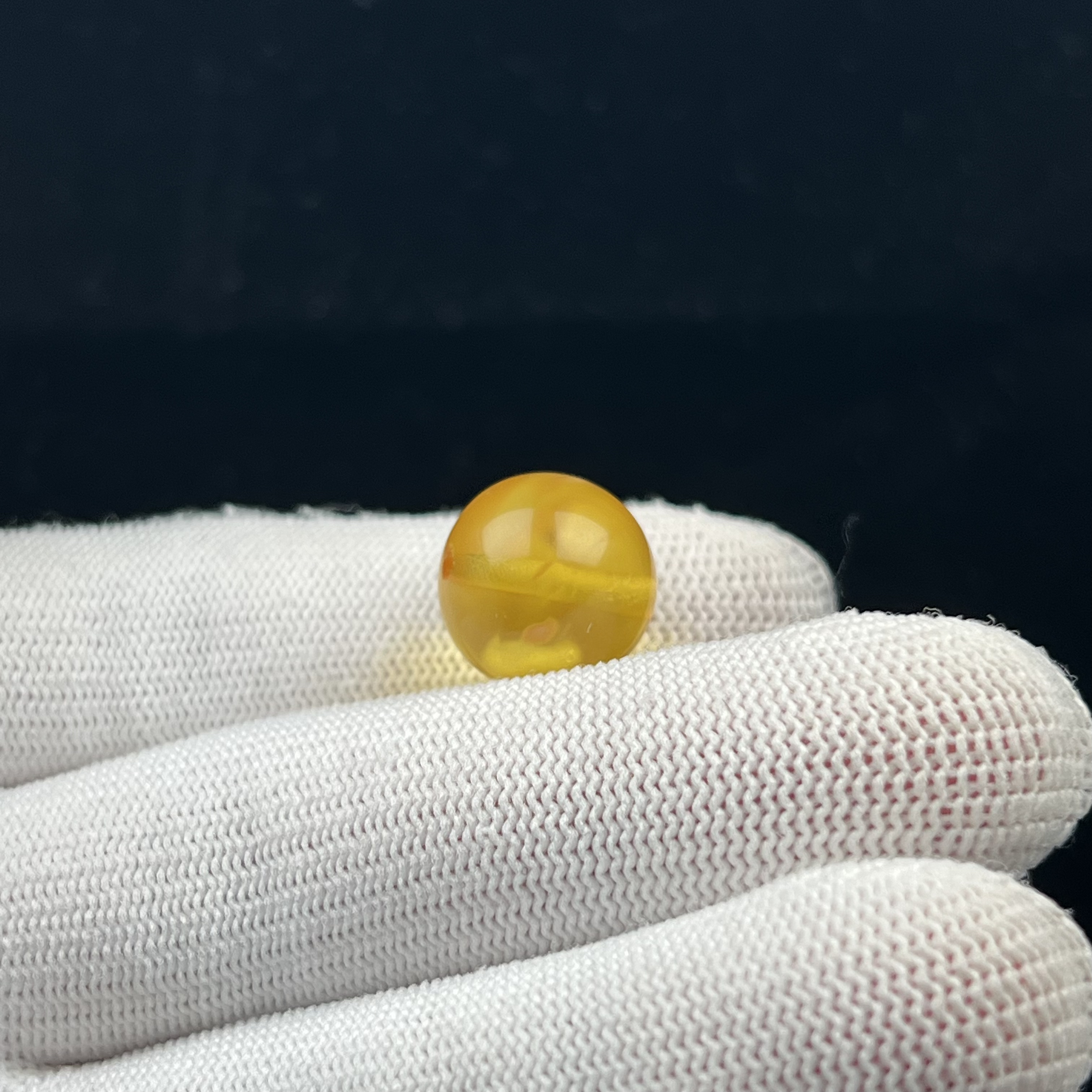 A3684天然蜜蜡 俄料圆珠14.4mm 一物一图 假一罚十