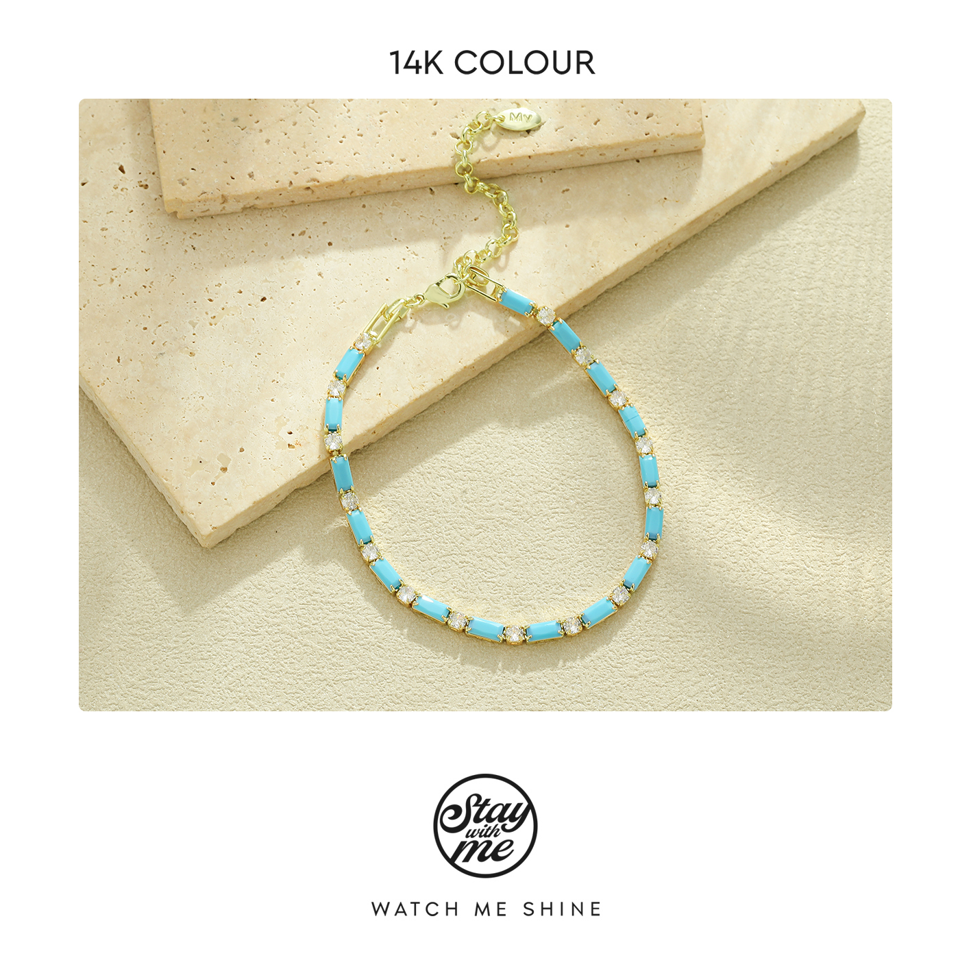 铜合金合成锆石脚链 小众设计f0260脚链