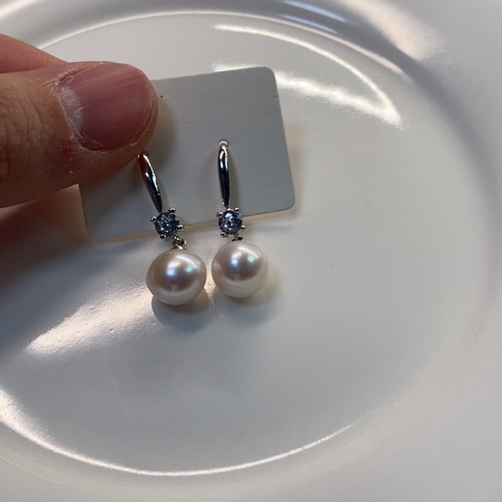 淡水珍珠耳饰未镶嵌a074