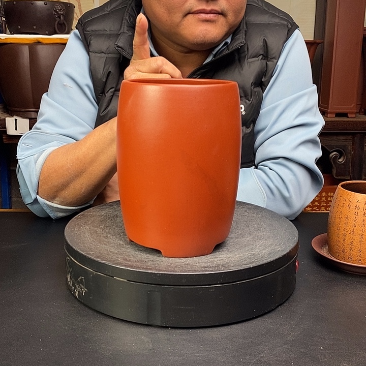 紫砂花盆货号一只LD331