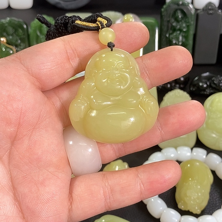 和田玉未镶嵌吊坠(不含链)