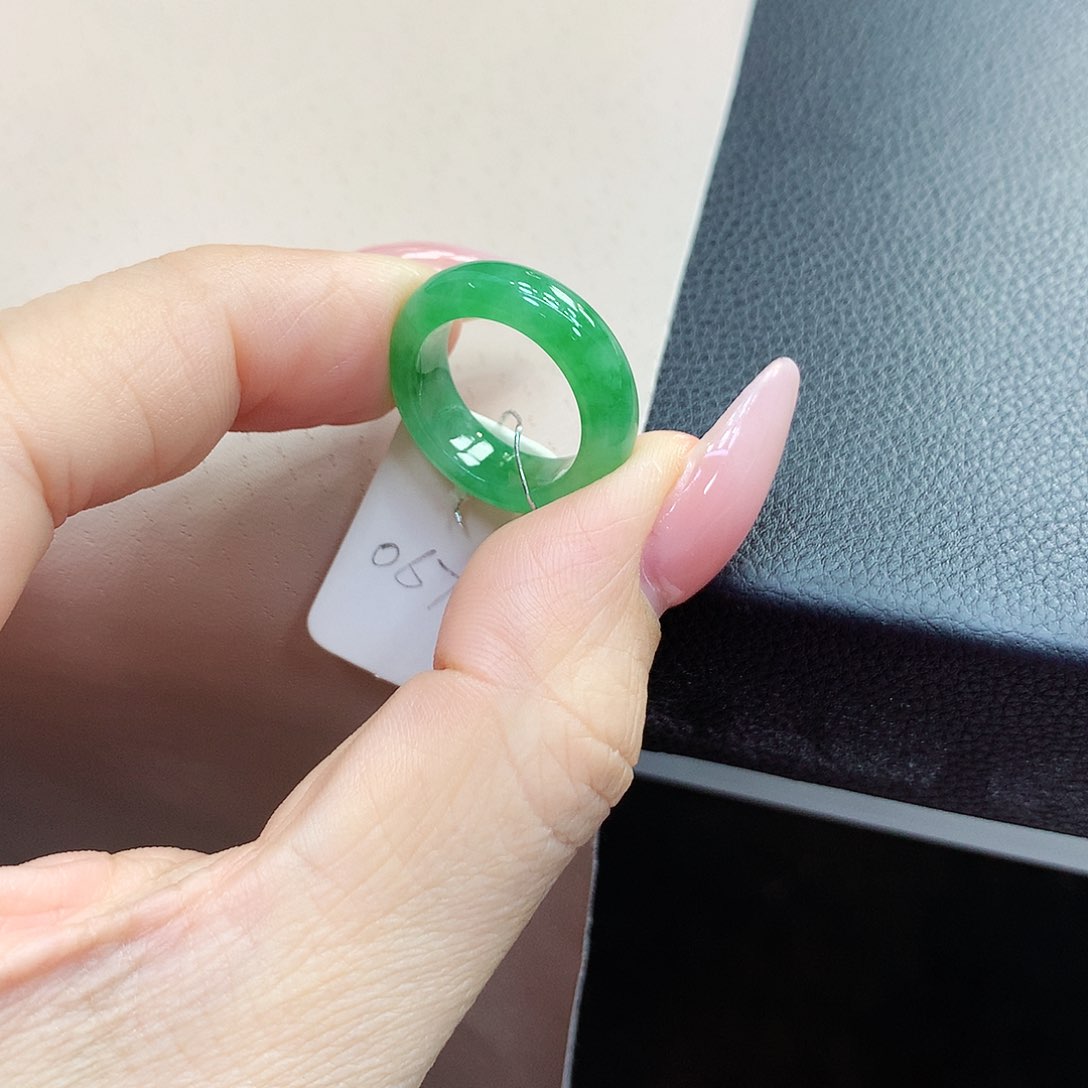 未镶嵌戒指翡翠8号