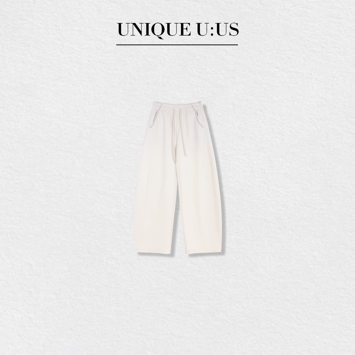 【林雪雪】银杏之恋秋冬新款气质百搭高腰显瘦弯刀裤2512830