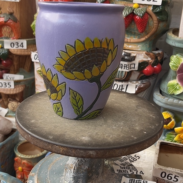 粗陶材质多肉花盆