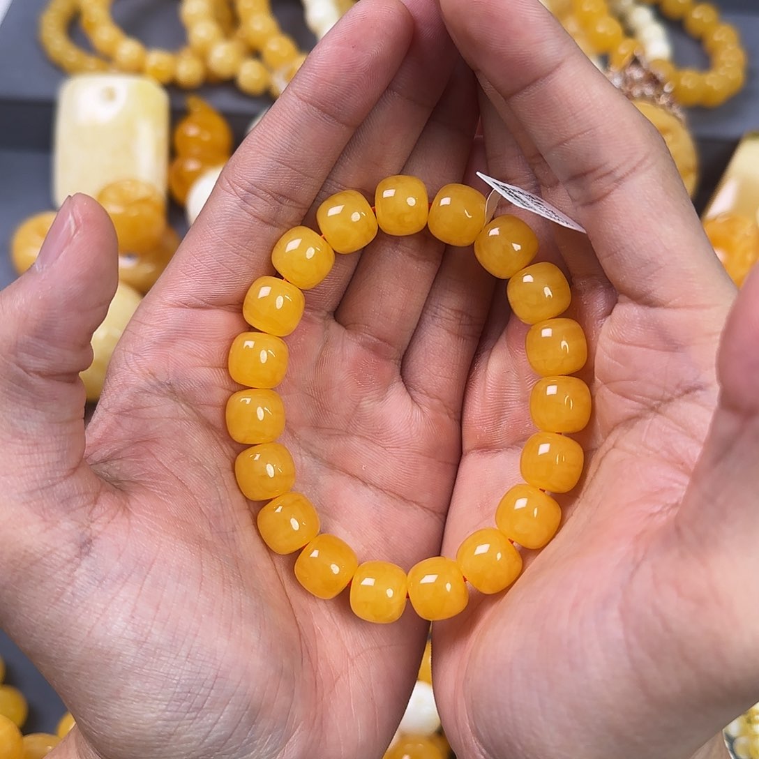 琥珀珠宝奇石未镶嵌12mm