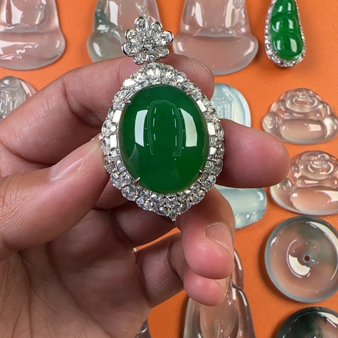 定制翡翠未镶嵌天然